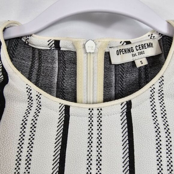 Opening Ceremony Clos Striped A-line Dress Size S - Picture 5 of 13
